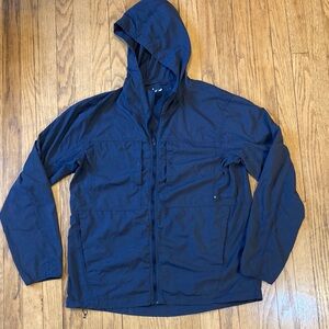 Mountain Hardwear Men's L Blue Zippered Hoodie / Inner Ski Layer